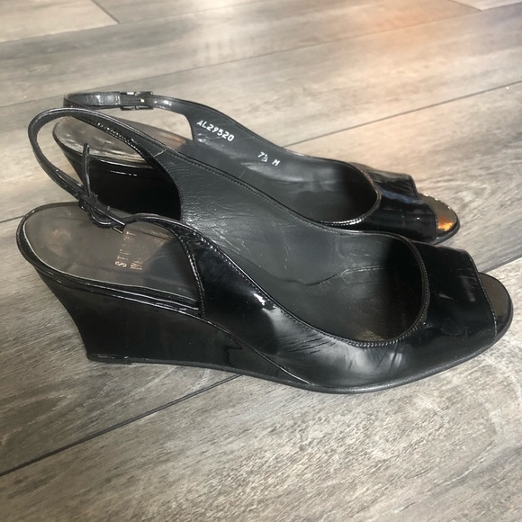 STUART WEITZMAN real leather platform sandals - Picture 4 of 6